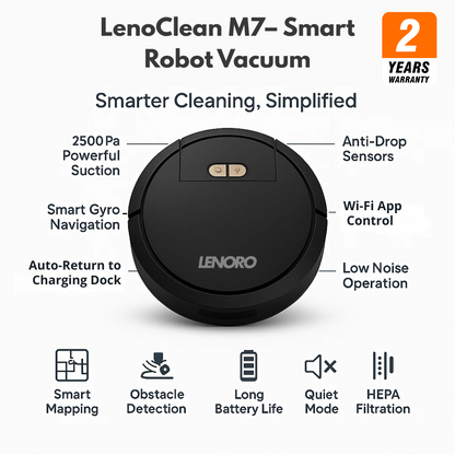 LenoClean M7– Smart Robot Vacuum