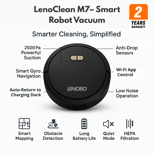 LenoClean M7– Smart Robot Vacuum