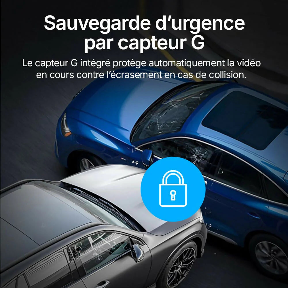 Dashcam 4K Pro – Enregistrement Ultra HD avec caméras avant/arrière, vision nocturne et surveillance 24h/24